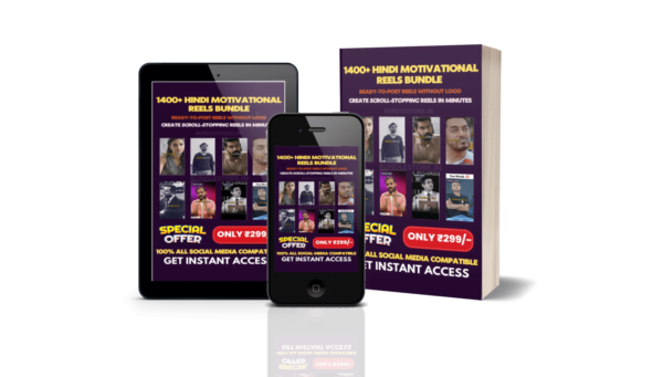 1400+ Hindi Motivational Reels Bundle