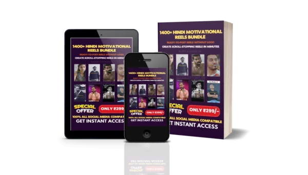 1400+ Hindi Motivational Reels Bundle